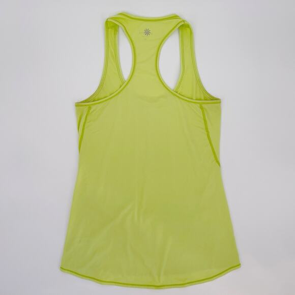 Athleta Womens Chi Green Lime Racerback Active Tank Top Size Small Scoop Neck - Picture 3 of 5